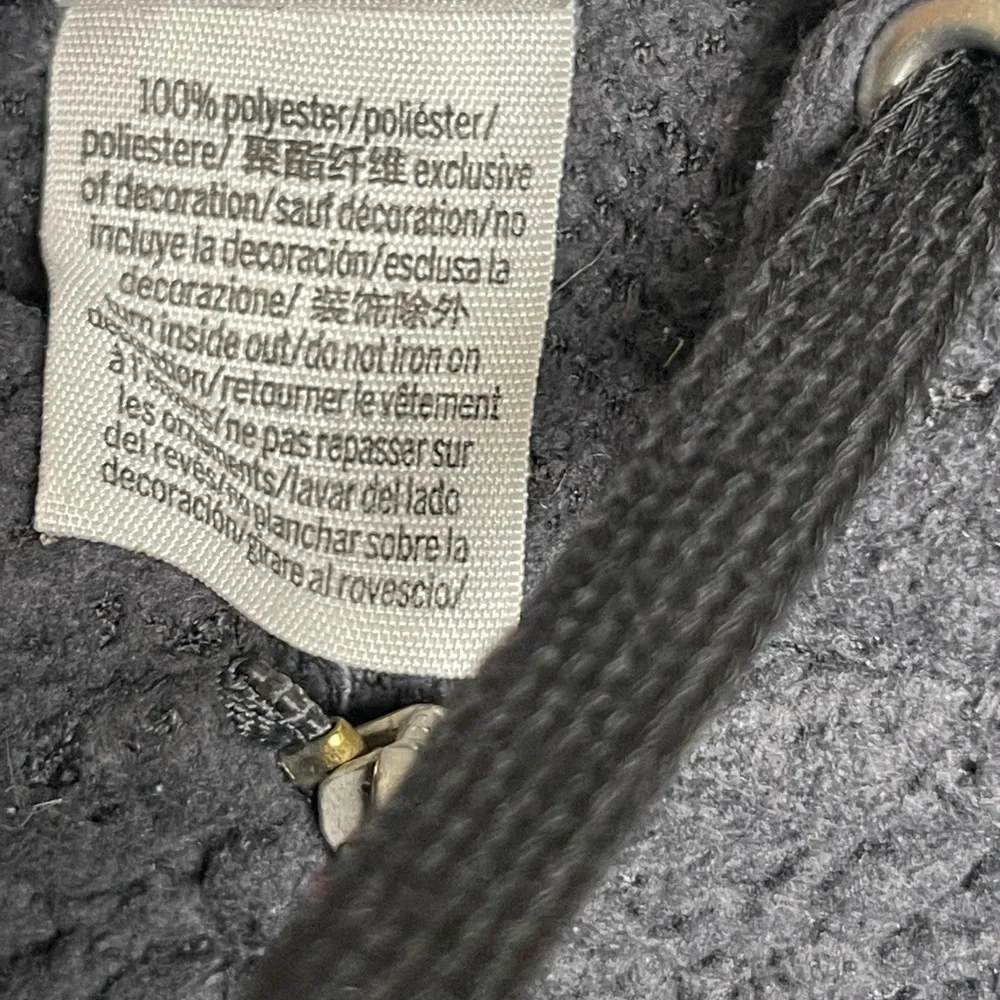 Victoria’s Secret Pink Sweatshirt Gray Hoodie Full Zip Fleece Size Medium - Picture 6 of 6